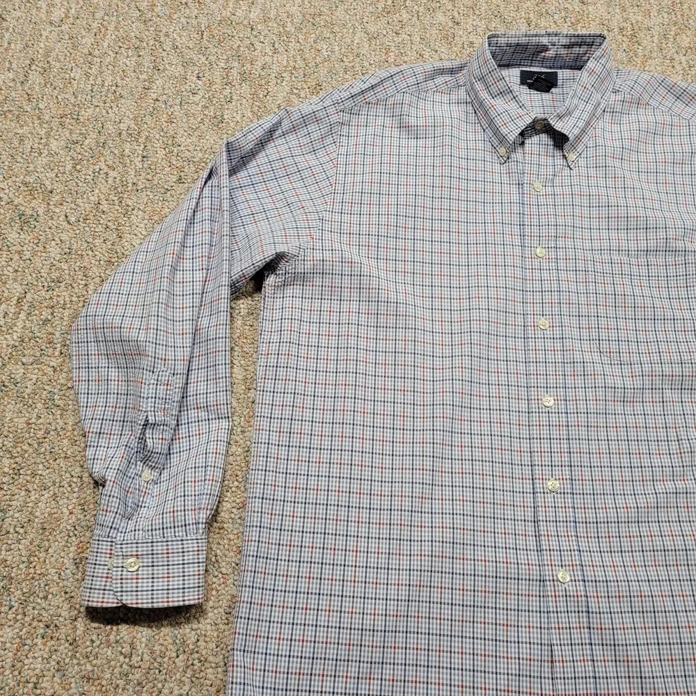 Brooks Brothers 346 Shirt Mens Large Multi Plaid Oxford Button Down Long Sleeve - Picture 4 of 13